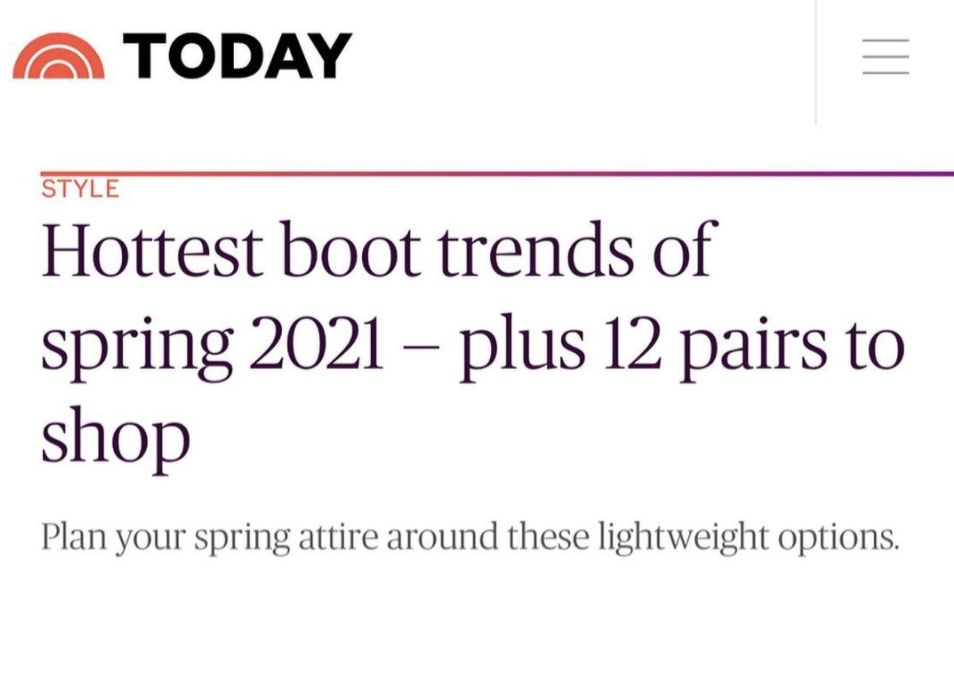 Spring In Our Step: TODAY.com Features Leena Alsulaiman’s Top Spring Boot Trends