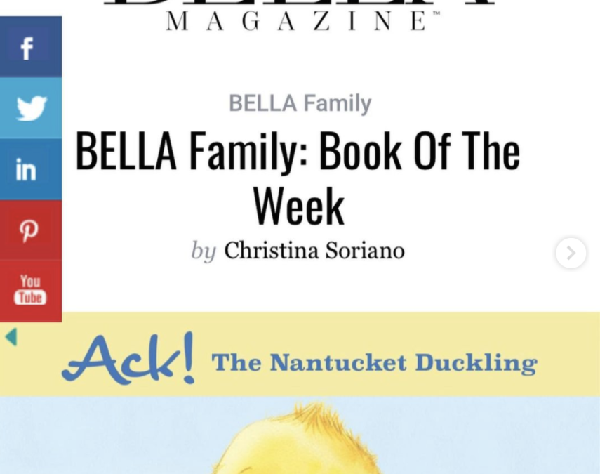 Changemaker: Nanducket Selected as Book of the Week by BELLA Magazine