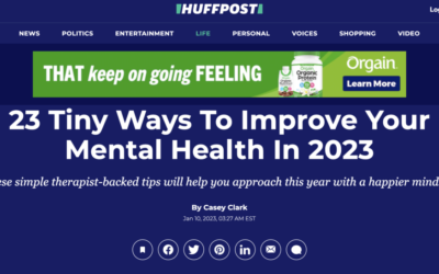 Improving Mental Health in the New Year: Latest Press in HuffPost