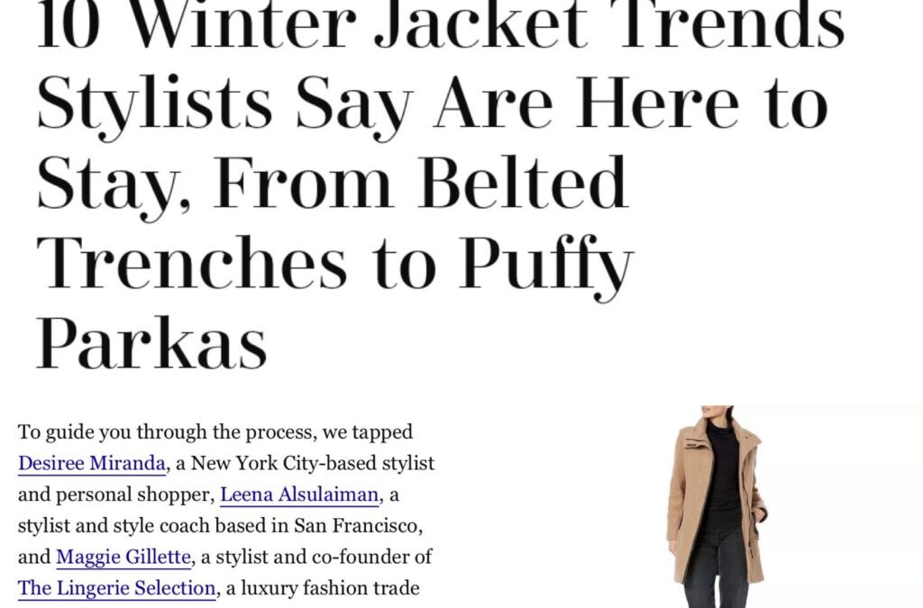 Winter Weather Ready: Expert Press in InStyle Magazine